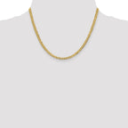 FJC Finejewelers 14 kt Yellow Gold 3.7mm Solid Polished Light Flat Cuban Chain