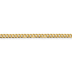 FJC Finejewelers 14 kt Yellow Gold 3.7mm Solid Polished Light Flat Cuban Chain
