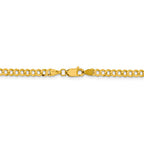 FJC Finejewelers 14 kt Yellow Gold 3.7mm Solid Polished Light Flat Cuban Chain