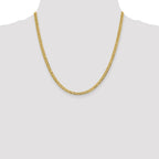 FJC Finejewelers 14 kt Yellow Gold 3.7mm Solid Polished Light Flat Cuban Chain