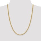 FJC Finejewelers 14 kt Yellow Gold 3.7mm Solid Polished Light Flat Cuban Chain