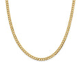 FJC Finejewelers 14 kt Yellow Gold 4.7mm Solid Polished Light Flat Cuban Chain