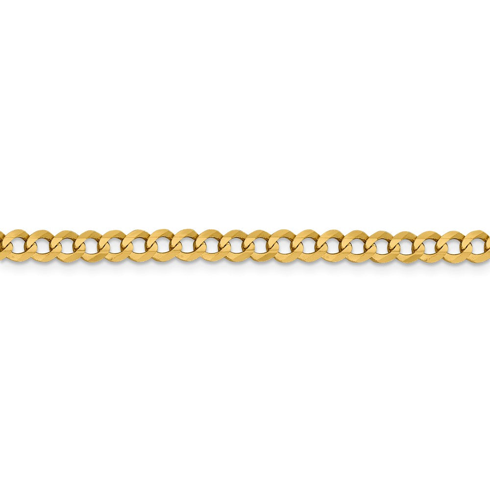 FJC Finejewelers 14 kt Yellow Gold 4.7mm Solid Polished Light Flat Cuban Chain