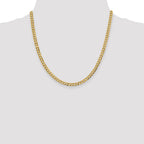 FJC Finejewelers 14 kt Yellow Gold 4.7mm Solid Polished Light Flat Cuban Chain