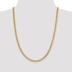 FJC Finejewelers 14 kt Yellow Gold 4.7mm Solid Polished Light Flat Cuban Chain