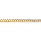 FJC Finejewelers 14 kt Yellow Gold 4.7mm Solid Polished Light Flat Cuban Chain