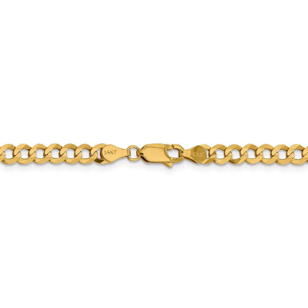 FJC Finejewelers 14 kt Yellow Gold 4.7mm Solid Polished Light Flat Cuban Chain