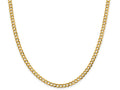 FJC Finejewelers 14 kt Yellow Gold 4.7mm Solid Polished Light Flat Cuban Chain