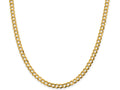 FJC Finejewelers 14 kt Yellow Gold 5.9mm Solid Polished Light Flat Cuban Chain