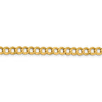 FJC Finejewelers 14 kt Yellow Gold 5.9mm Solid Polished Light Flat Cuban Chain