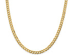 FJC Finejewelers 14 kt Yellow Gold 5.9mm Solid Polished Light Flat Cuban Chain