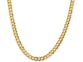 FJC Finejewelers 14 kt Yellow Gold 7.2mm Solid Polished Light Flat Cuban Chain