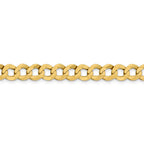 FJC Finejewelers 14 kt Yellow Gold 8.3mm Solid Polished Light Flat Cuban Chain