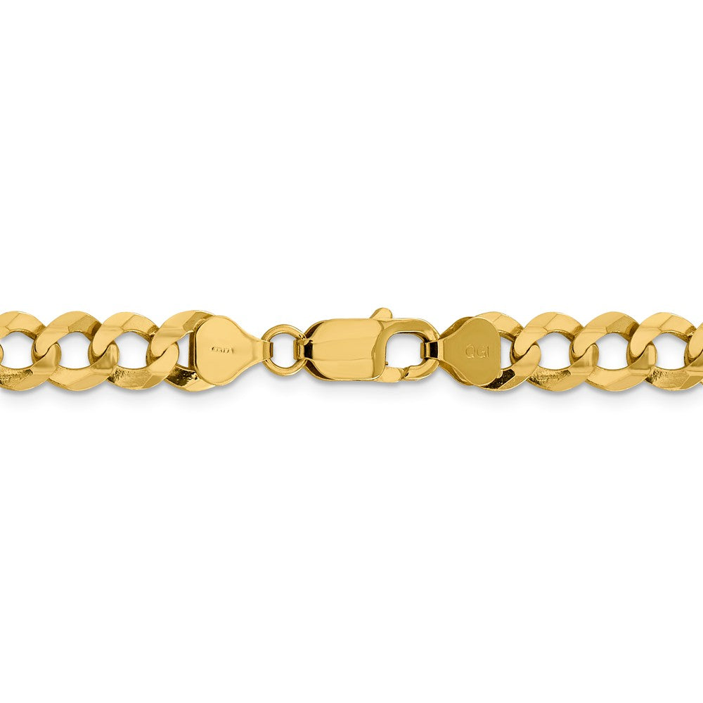 FJC Finejewelers 14 kt Yellow Gold 8.3mm Solid Polished Light Flat Cuban Chain