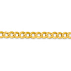 FJC Finejewelers 14 kt Yellow Gold 9.4mm Solid Polished Light Flat Cuban Chain