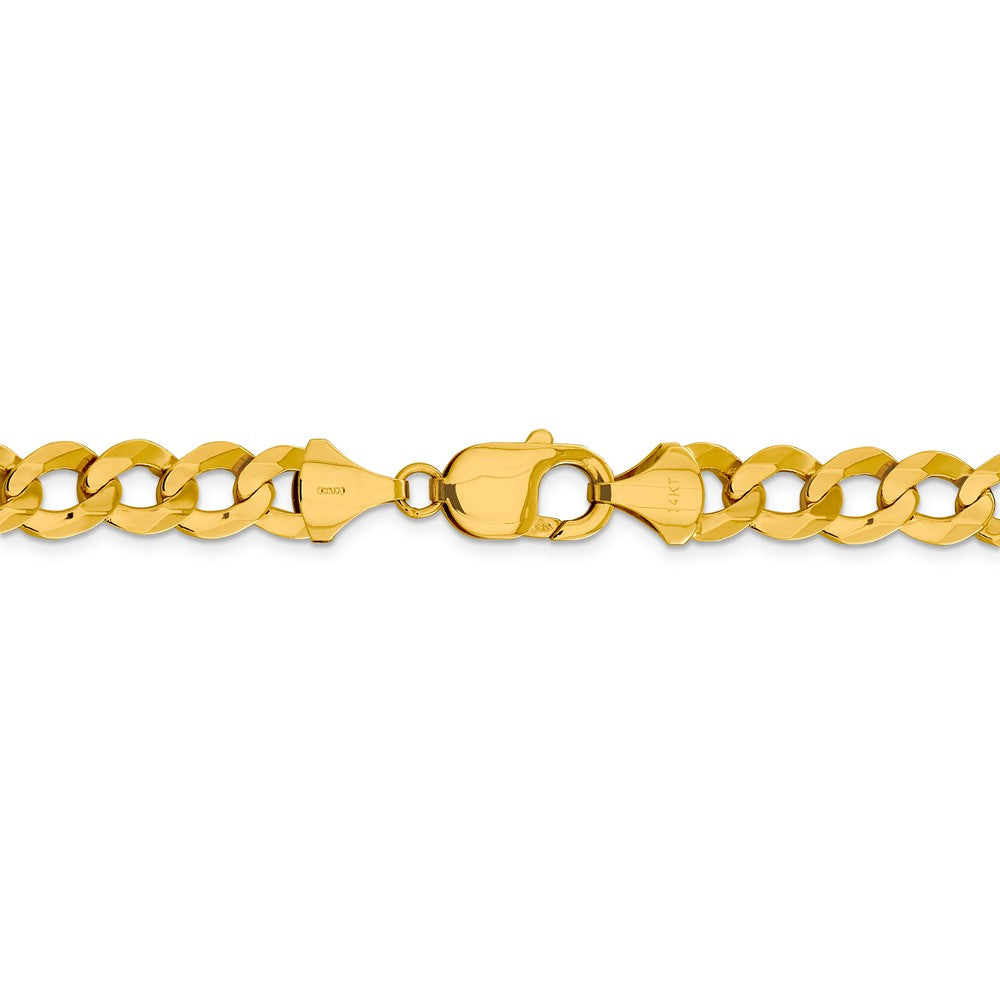 FJC Finejewelers 14 kt Yellow Gold 9.4mm Solid Polished Light Flat Cuban Chain