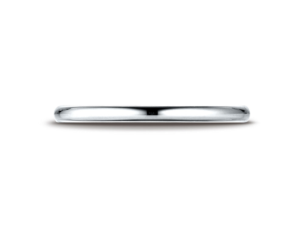 Benchmark® 14k Gold 2mm Slightly Domed Standard Comfort-fit Wedding Band / Ring