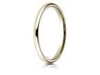 Benchmark® 14k Gold 2mm Slightly Domed Standard Comfort-fit Wedding Band / Ring