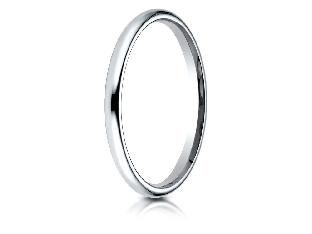 Benchmark® 14k Gold 2mm Slightly Domed Standard Comfort-fit Wedding Band / Ring