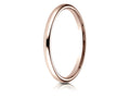 Benchmark® 14k Rose Gold 2mm Slightly Domed Standard Comfort-fit Wedding Band / Ring