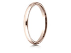 Benchmark® 14k Rose Gold 2.5mm Slightly Domed Standard Comfort-fit Wedding Band / Ring
