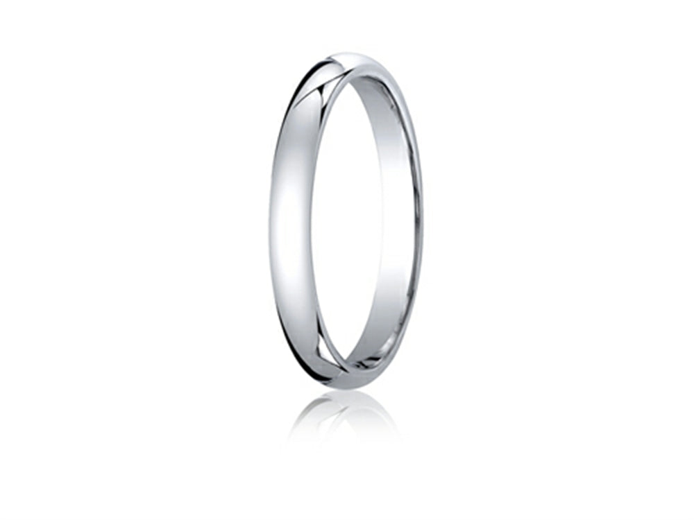 Benchmark® 10k Gold 3mm Slightly Domed Standard Comfort-fit Ring