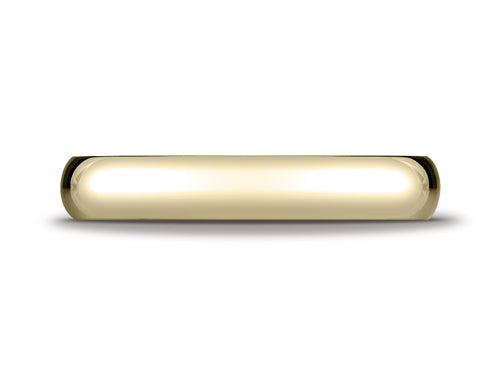 Benchmark® 10k Gold 4mm Slightly Domed Standard Comfort-fit Ring