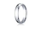 Benchmark® 18k Gold 5mm Slightly Domed Standard Comfort-fit Ring