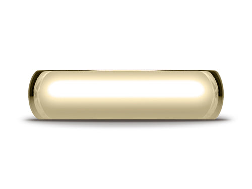 Benchmark® 10k Gold 6mm Slightly Domed Standard Comfort-fit Ring