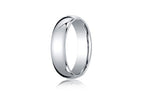 Benchmark® 10k Gold 6mm Slightly Domed Standard Comfort-fit Ring