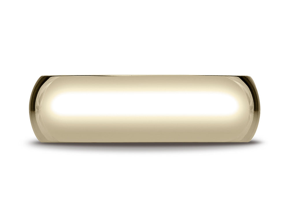 Benchmark® 14k Gold 7mm Slightly Domed Standard Comfort-fit Ring