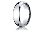 Benchmark® 18k Gold 7mm Slightly Domed Standard Comfort-fit Ring