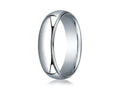Benchmark® 10k Gold 6mm Slightly Domed Standard Comfort-fit Ring With Milgrain