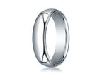 Benchmark® 10k Gold 6mm Slightly Domed Standard Comfort-fit Ring With Milgrain
