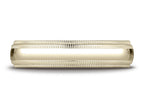 Benchmark® 10k Gold 5mm Slightly Domed Standard Comfort-fit Wedding Band / Ring With Double Milgrain