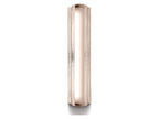 Benchmark® 14k Rose Gold 5mm Slightly Domed Standard Comfort-fit Wedding Band / Ring With Double Milgrain