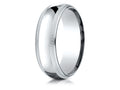 Benchmark® 10k Gold 7mm Slightly Domed Standard Comfort-fit Wedding Band / Ring With Double Milgrain