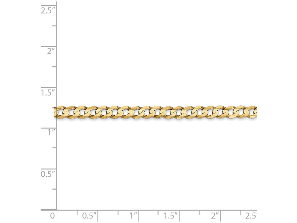 FJC Finejewelers 16 Inch 14k Yellow Gold 3.8mm Concave Curb Chain Necklace