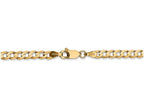 FJC Finejewelers 18 Inch 14k Yellow Gold 3.8mm Concave Curb Chain Necklace