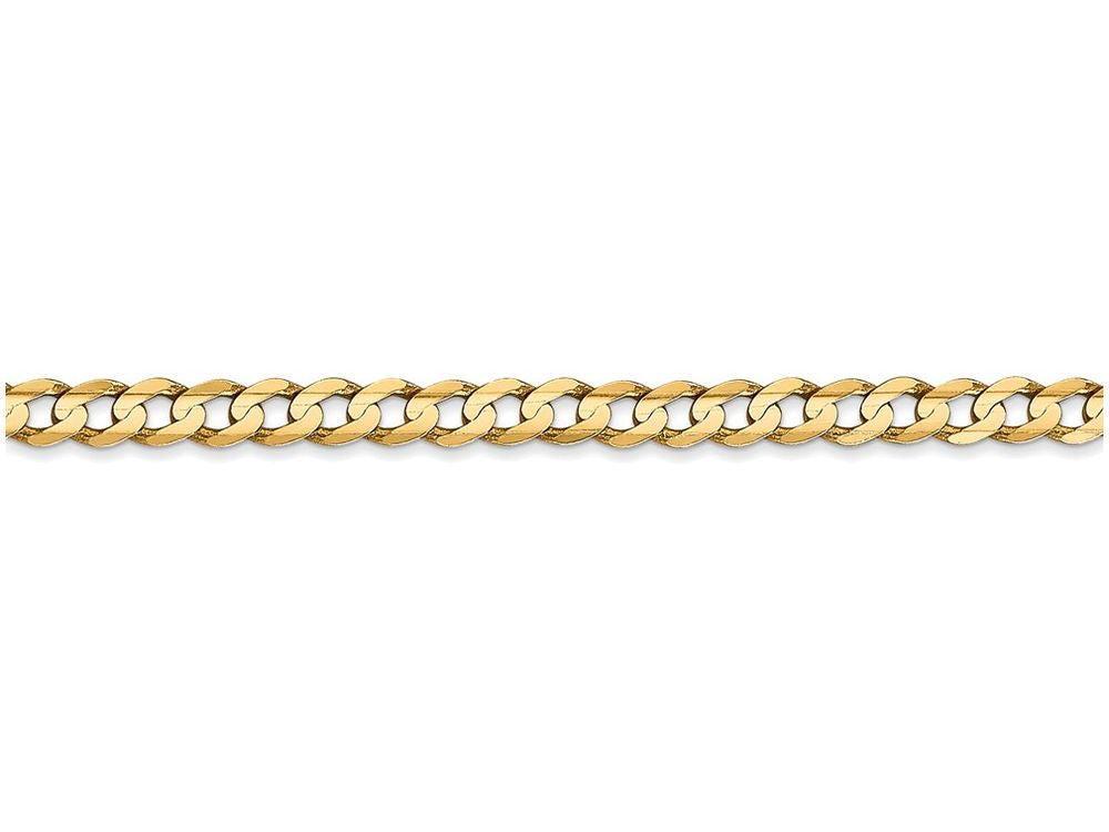 FJC Finejewelers 22 Inch 14k Yellow Gold 3.8mm Concave Curb Chain Necklace