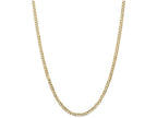 FJC Finejewelers 22 Inch 14k Yellow Gold 3.8mm Concave Curb Chain Necklace
