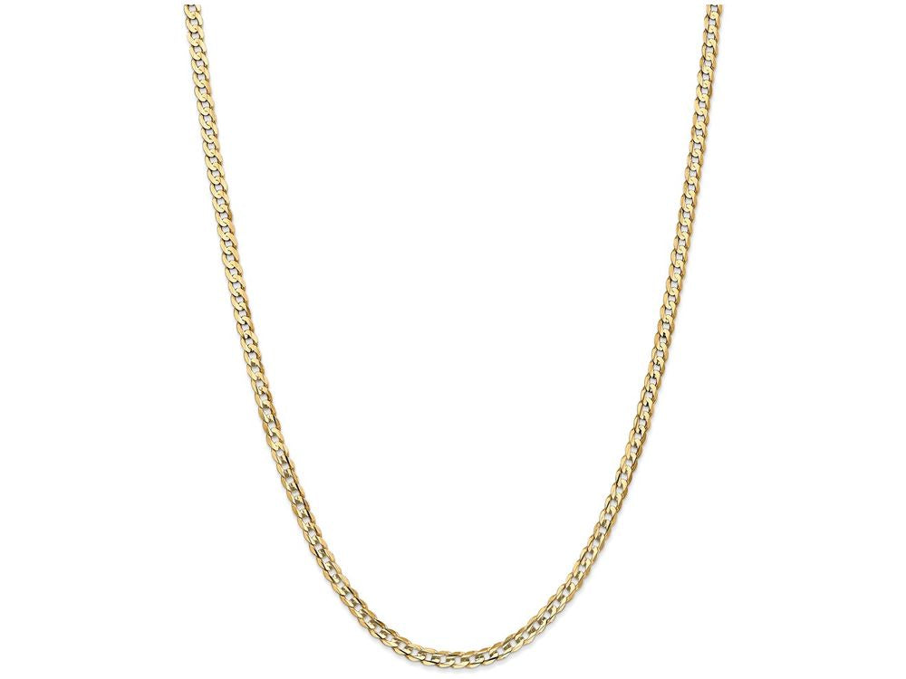 FJC Finejewelers 7 Inch 14k Yellow Gold 3.8mm Concave Curb Chain Bracelet