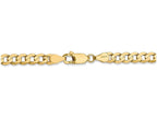 FJC Finejewelers 24 Inch 14k Yellow Gold 4.5mm Open Concave Curb Chain Necklace