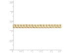 FJC Finejewelers 7 Inch 14k Yellow Gold 4.5mm Open Concave Curb Chain Bracelet