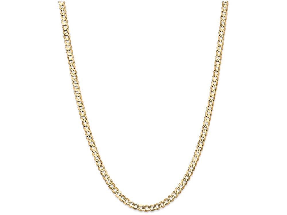FJC Finejewelers 8 Inch 14k Yellow Gold 4.5mm Open Concave Curb Chain Bracelet