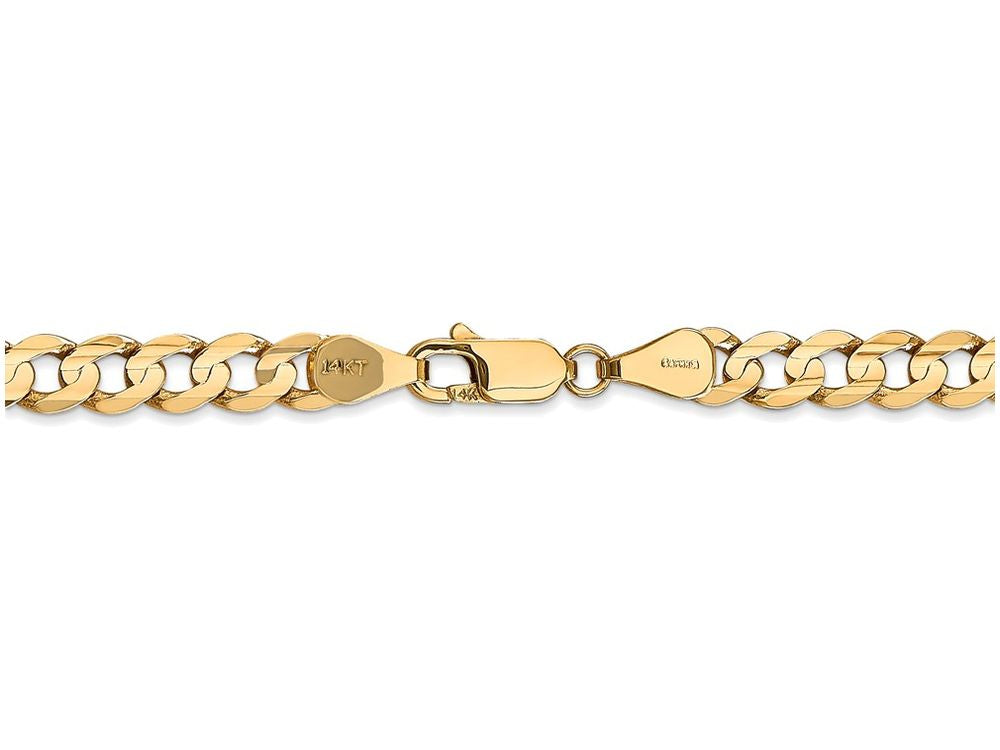 FJC Finejewelers 20 Inch 14k Yellow Gold 5.25mm Open Concave Curb Chain Necklace