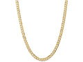 FJC Finejewelers 18 Inch 14k Yellow Gold 6.75mm Open Concave Curb Chain Necklace