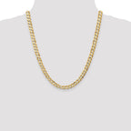 FJC Finejewelers 22 Inch 14k 6.75mm Open Concave Curb Chain Necklace