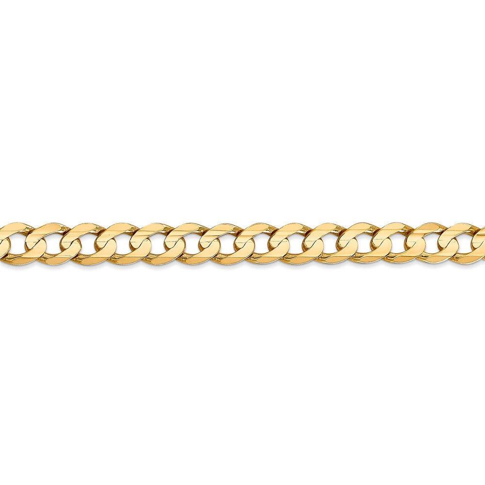 FJC Finejewelers 24 Inch 14k 6.75mm Open Concave Curb Chain Necklace