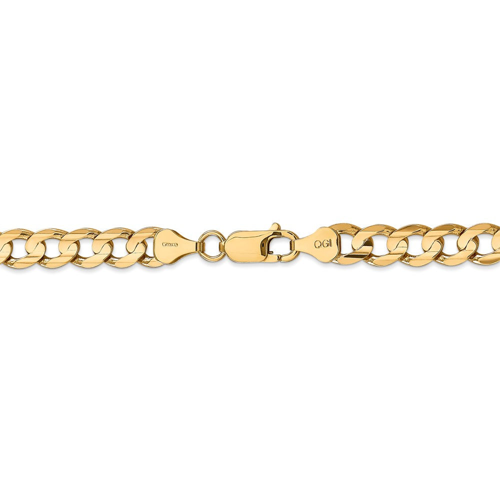 FJC Finejewelers 24 Inch 14k 6.75mm Open Concave Curb Chain Necklace